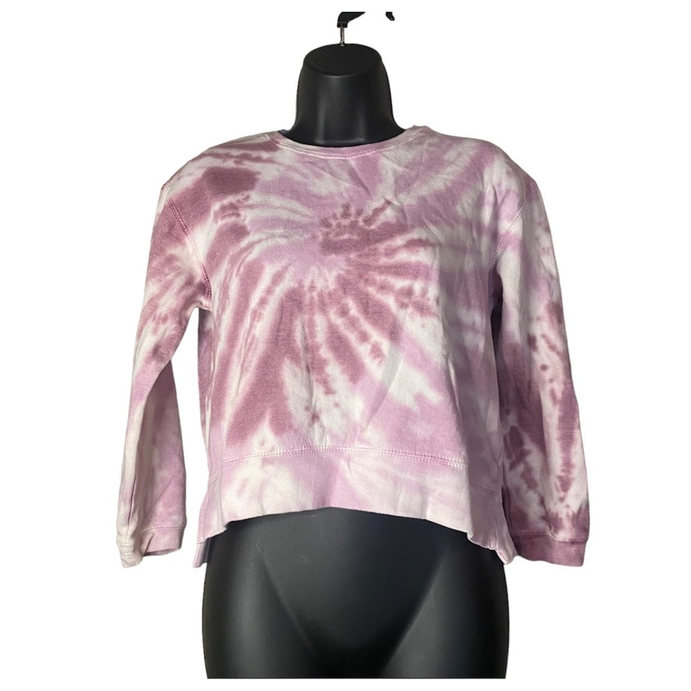 Dreamside Kids Crew Neck Pullover Purple Tie-Dye Sweater girls comfy cozy